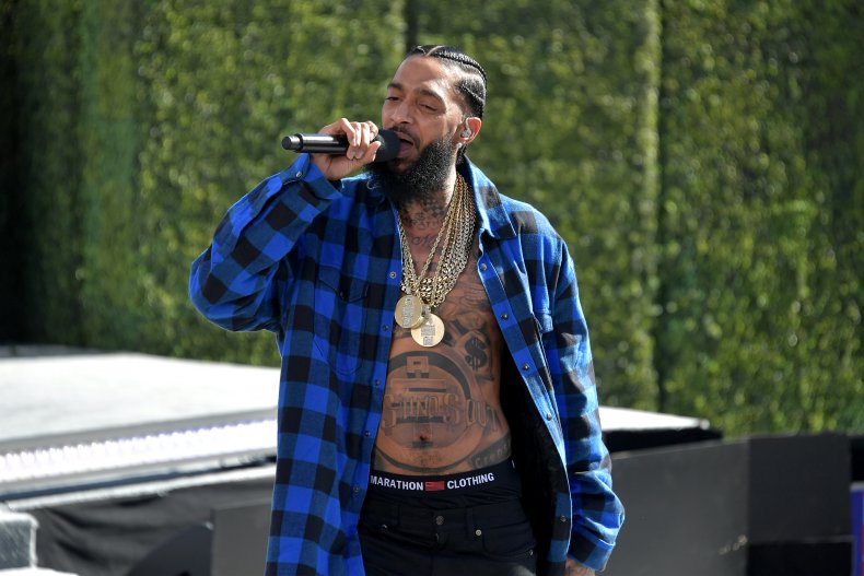 Nipsey Hussle performing