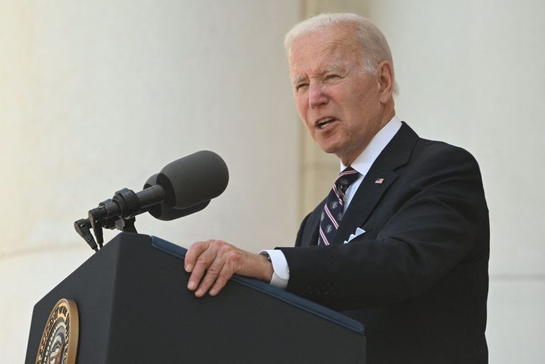 President Joe Biden speaks