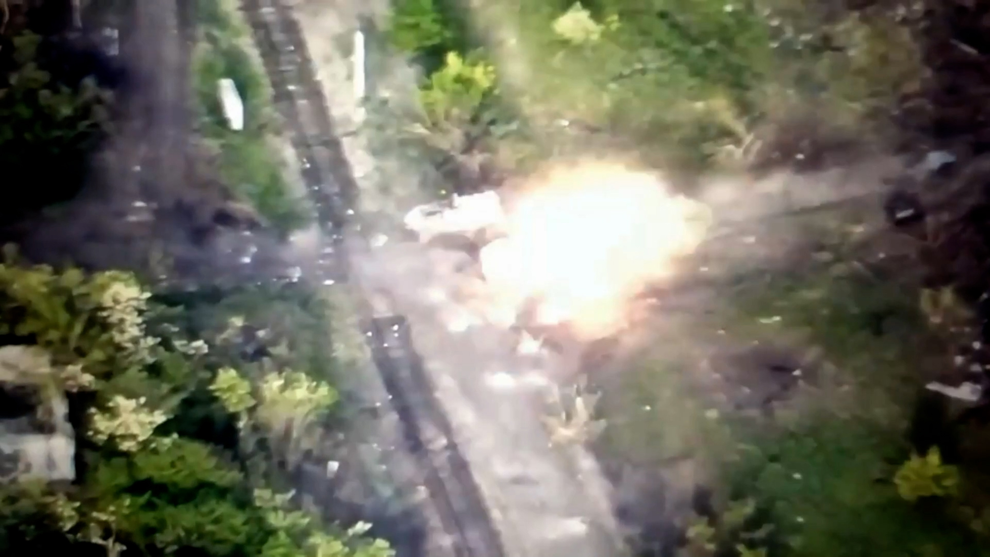 Armored Vehicle Blown Up By Ukrainian Ordnance as Russians Scurry ...