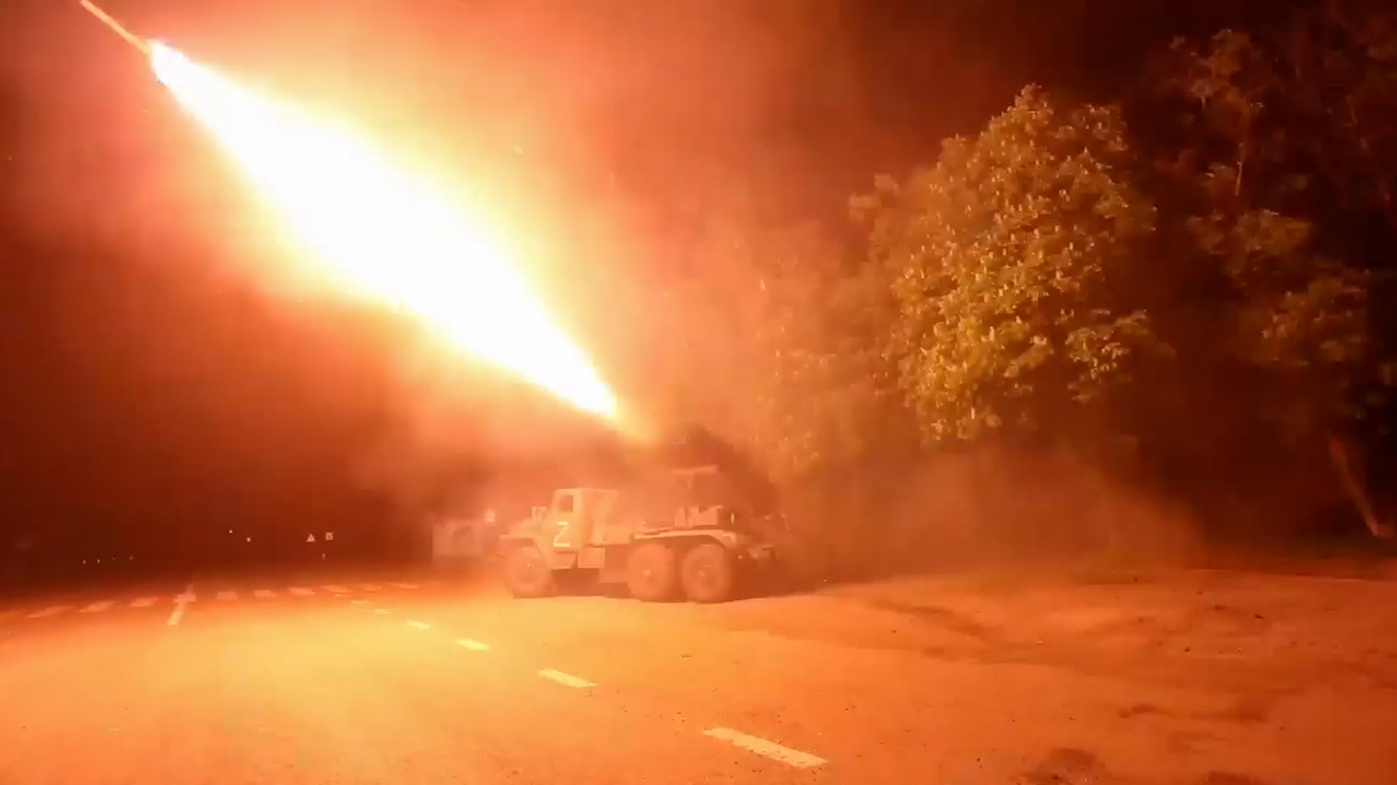 Russians Report Using Grad Rocket Launcher to Wreak Havoc on Ukrainian Defenses