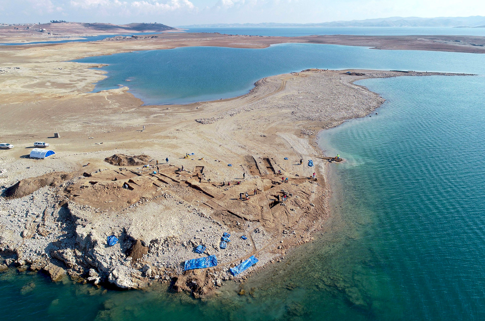 Archaeologists Rush to Investigate 3,400-Year-Old City Emerging From Tigris River