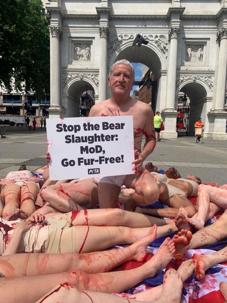 PETA protest in London