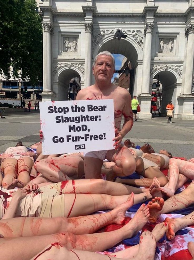PETA protest in London