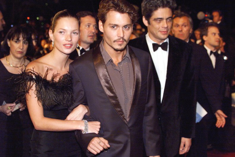 Kate Moss and Johnny Depp 1998
