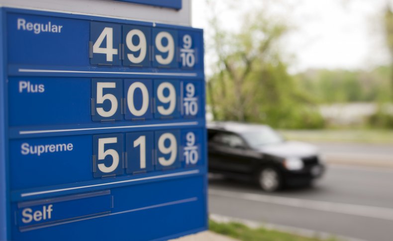 Gas prices topping $5 per gallon
