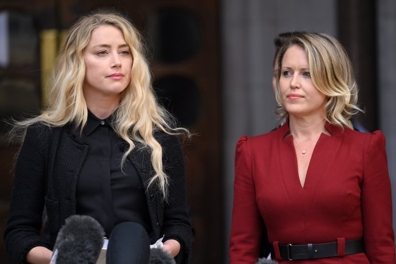 Amber Heard at court with Jennifer Robinson