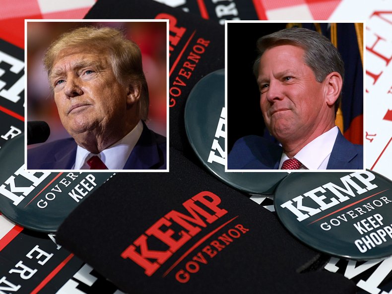 Trump, Brian Kemp's 50-Point Was Fraud