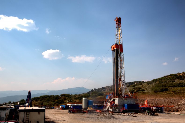 A fracking operation