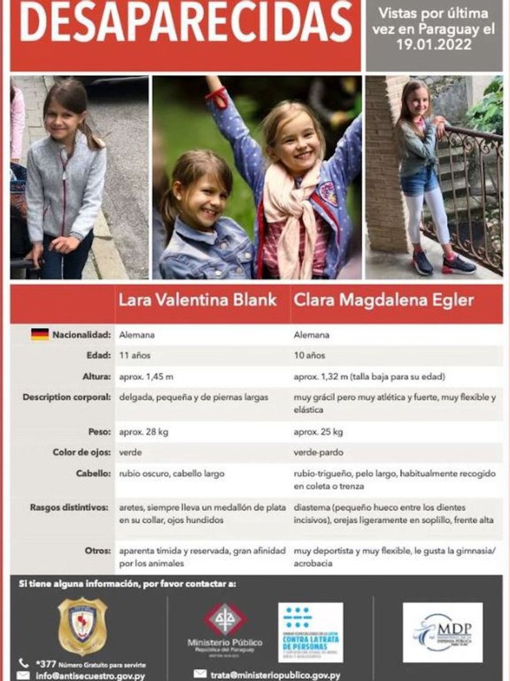Missing poster for Clara Egler Lara Blank