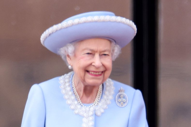 Queen Elizabeth II on the palace balcony