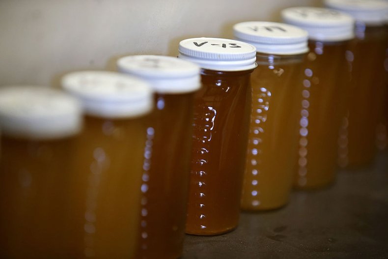 Muestras de miel en California