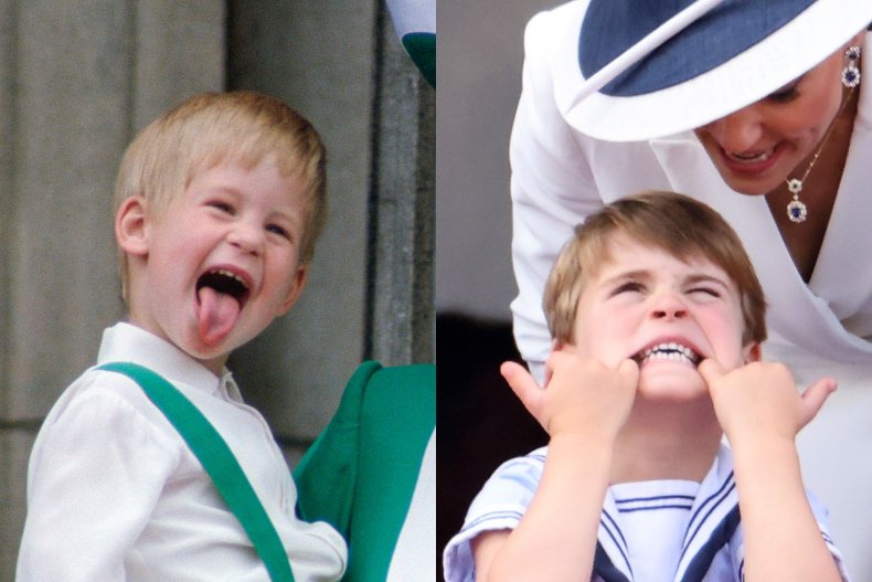 Prince Harry Compared to Prince Louis