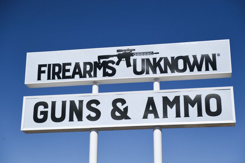 A Guns and Ammo Sign in Arizona