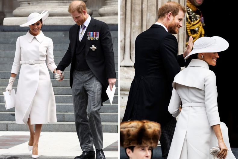 Meghan Markle Platinum Jubilee Service Fashion