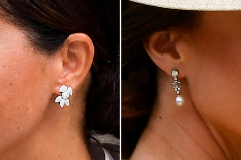 Kate Middleton Meghan Markle Earrings Jubilee Service