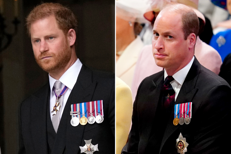 Prince Harry Prince William Jubilee Service Thanksgiving