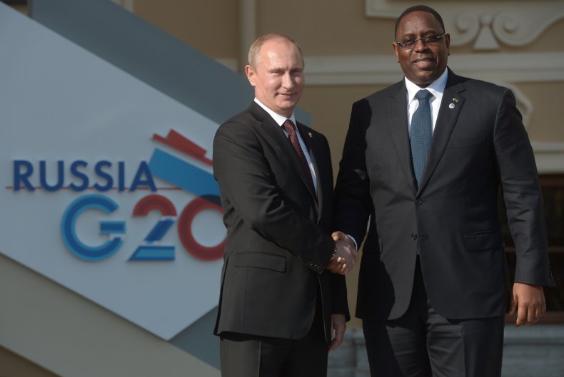 Putin & Senegal President Sall 2013