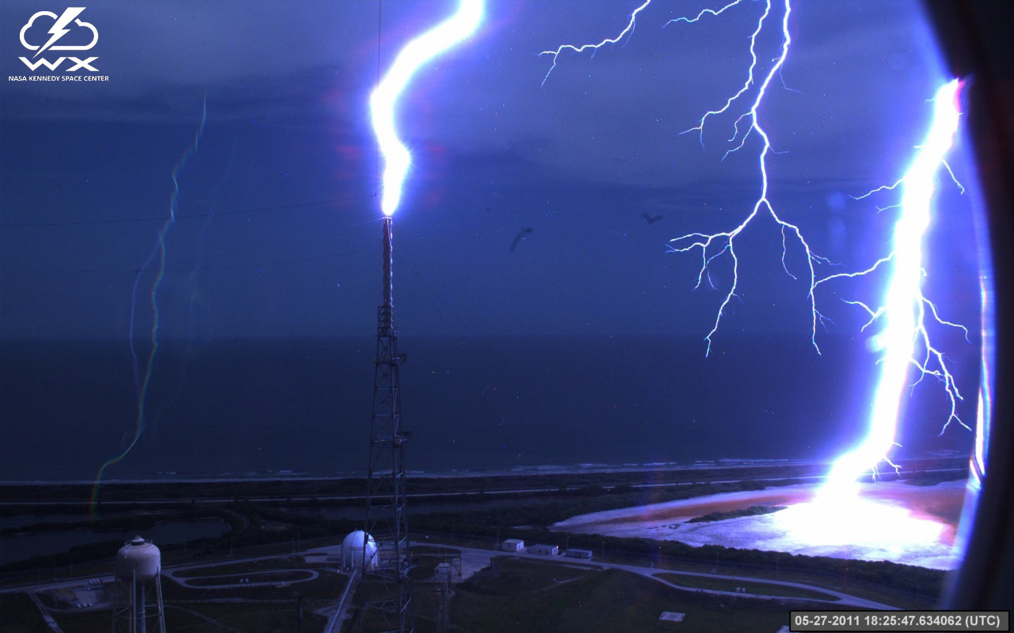 Lightning Towers Stand Tall at NASA Kennedy's Launch Pad 39B - NASA