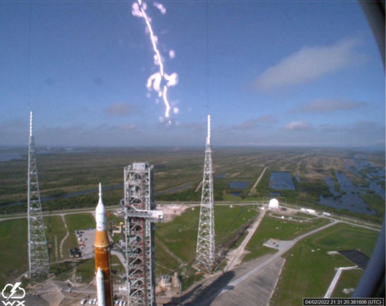 Lightning at NASA Kennedy Space Center