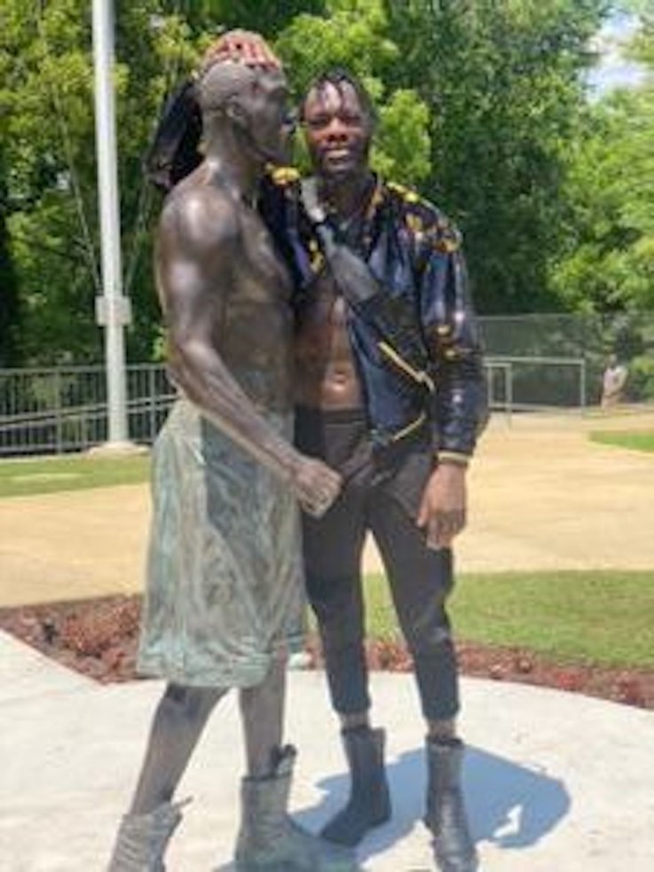 Deontay Wilder The Bronze Bomber statue