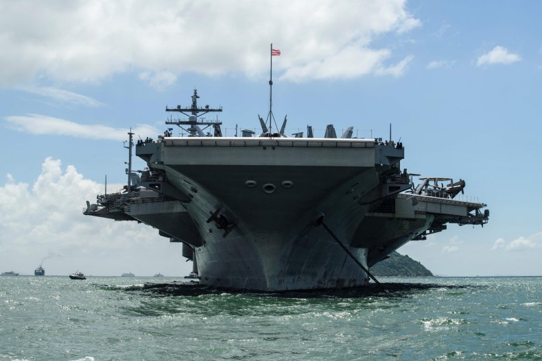 The USS Ronald Reagan Pictured in 2017