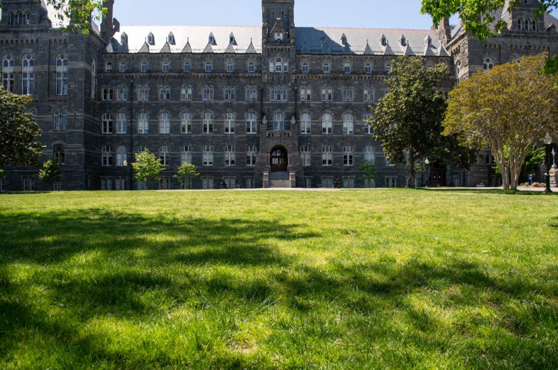 The campus of Georgetown University is seen 
