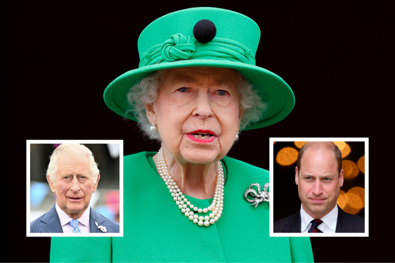 Queen Elizabeth II Heirs Charles William