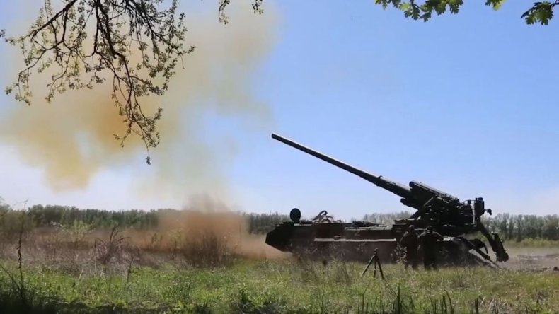 Russia Pion self-propelled artillery mounts