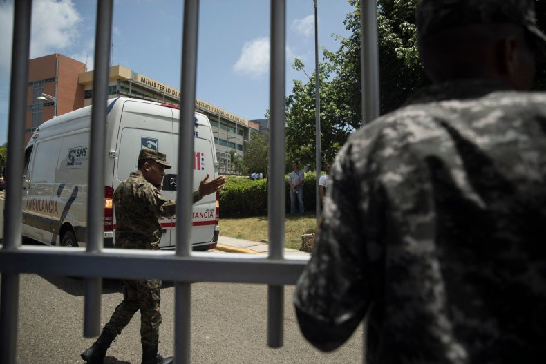 Orlando Jorge Mera shot at his office