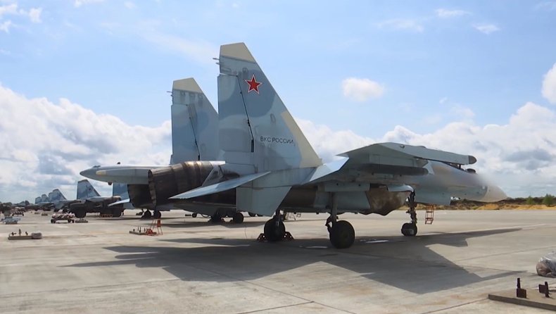 Russian Su-34 fighter jets