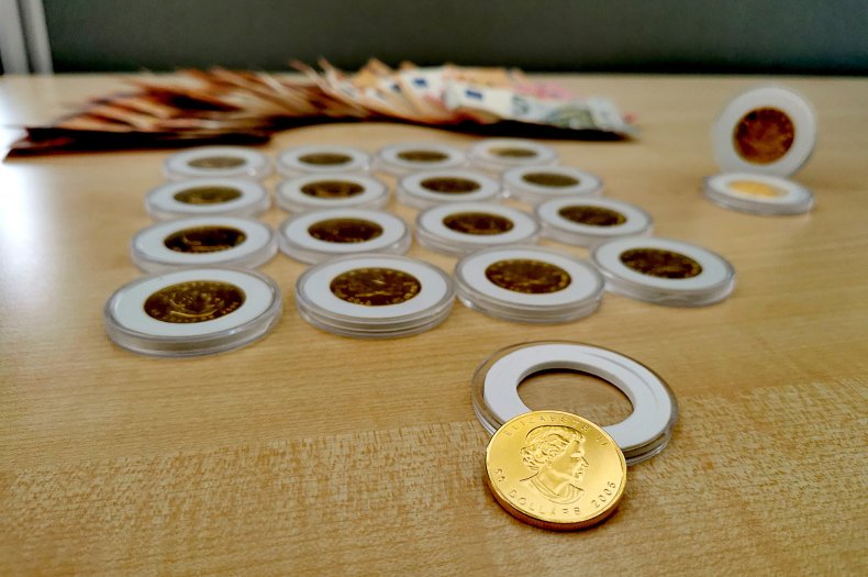 Fake gold coins