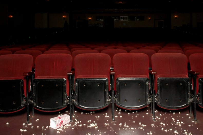 File photo of messy theater. 