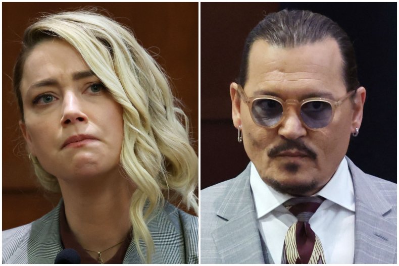 Amber Heard and Johnny Depp in court