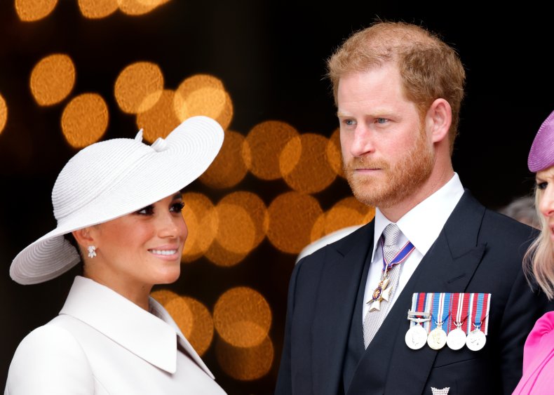 Prince Harry, Meghan Markle attend Platinum Jubilee