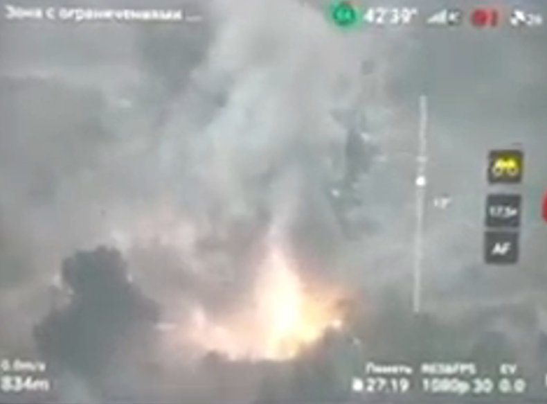 Russian ammo warehouse destroyed