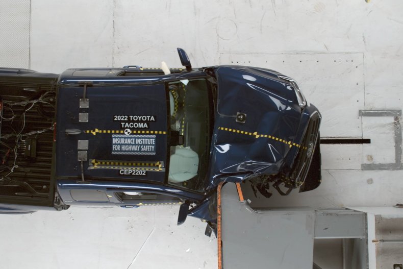 Crash test della Toyota Tacoma del 2022