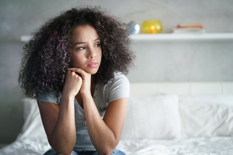 Upset woman