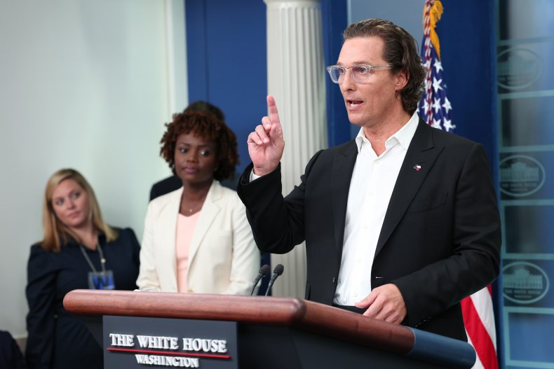 McConaughey Asked About 'Grandstanding'