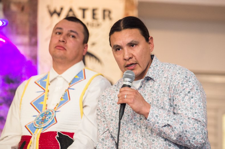 Chase Iron Eyes speaking
