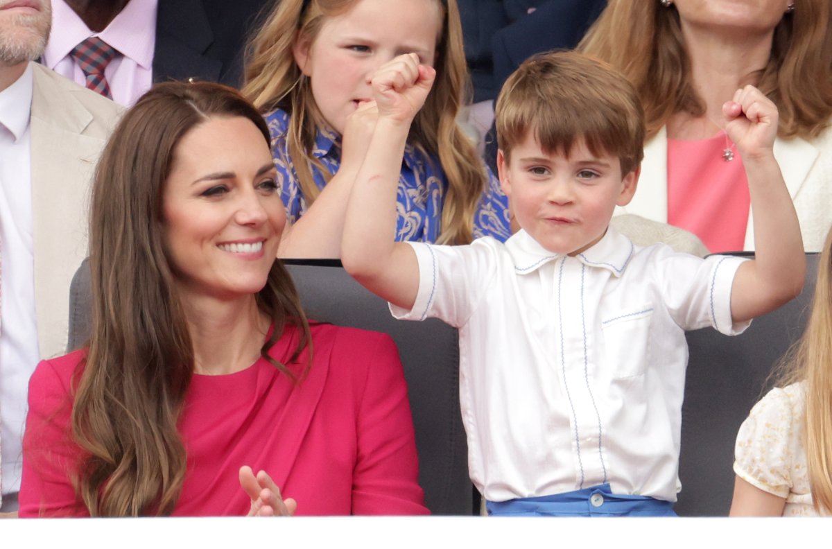 Kate Middleton with her son Prince Louis