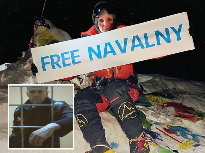 Russian Climber Protest