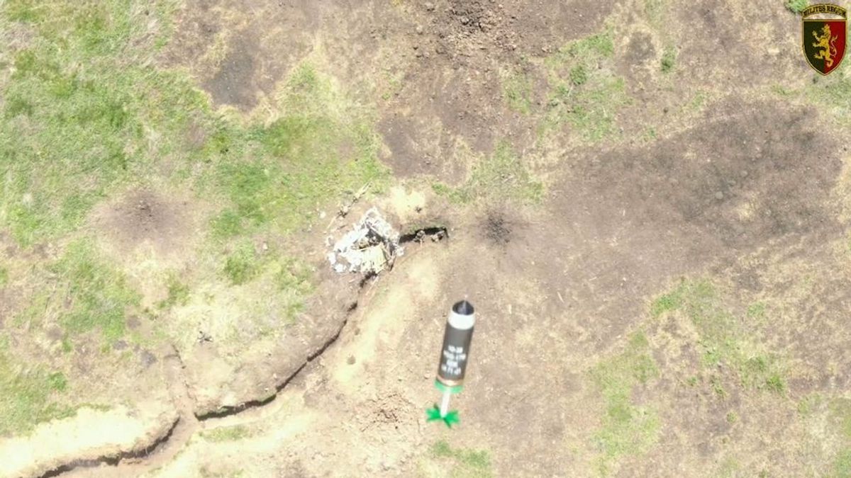 Watch: Drone Drops Grenade Into Trench Holding Russian Soldiers