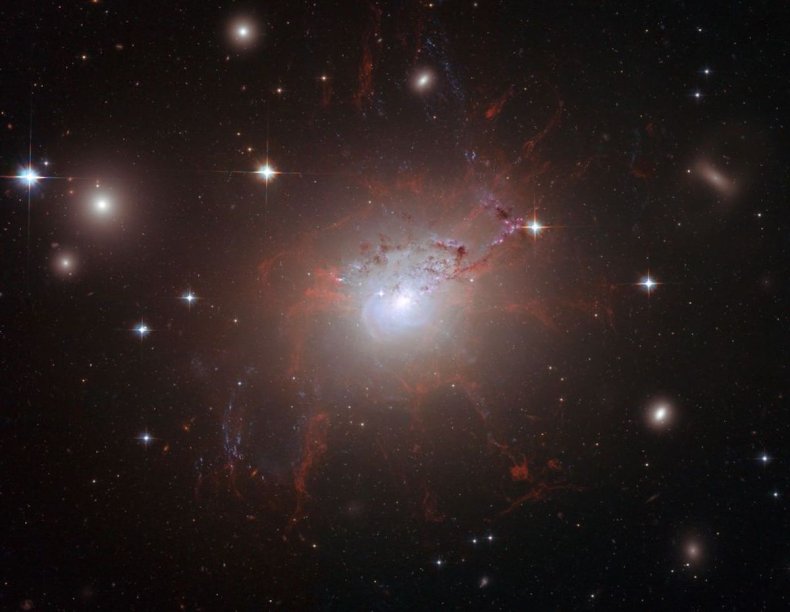 Active galaxy NGC 1275 in 2008