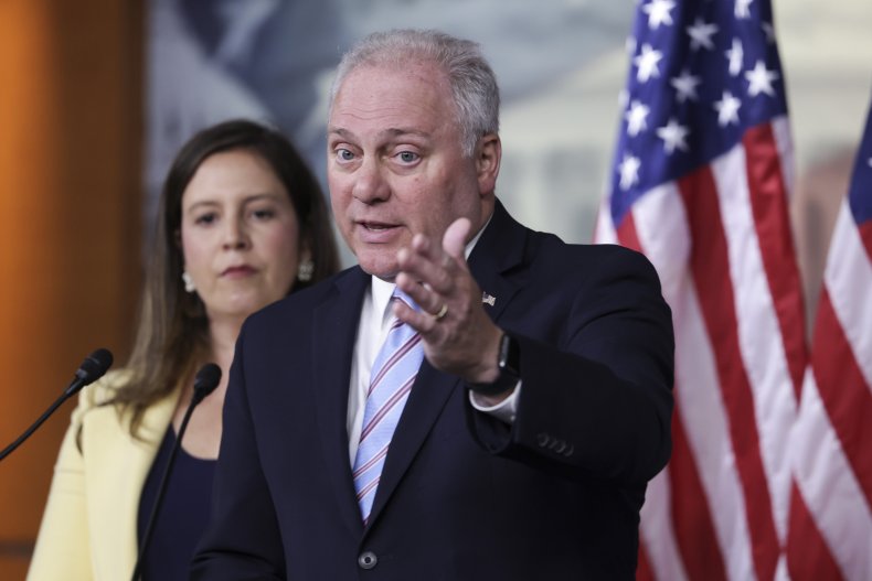 Scalise mentions 9/11, planes during press conference