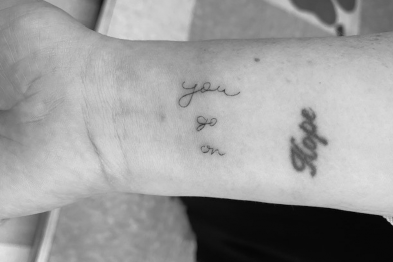 Carrie's Tattoo Of Her Father's Last Words 