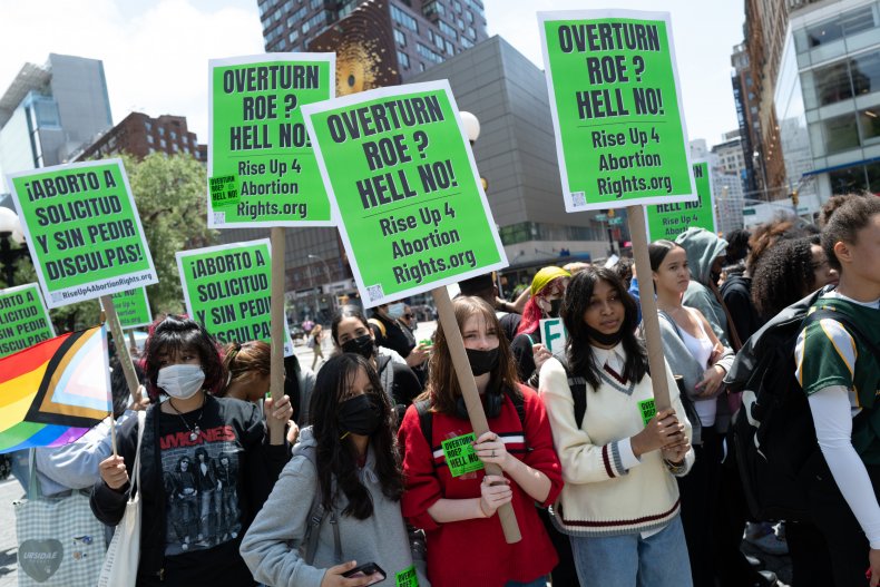 Students participate in a school walk-out