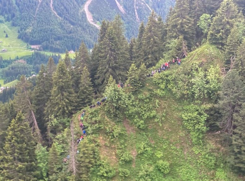Kids rescued from mountain