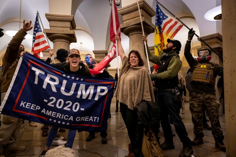 Trump Supporters Inside the Capitol