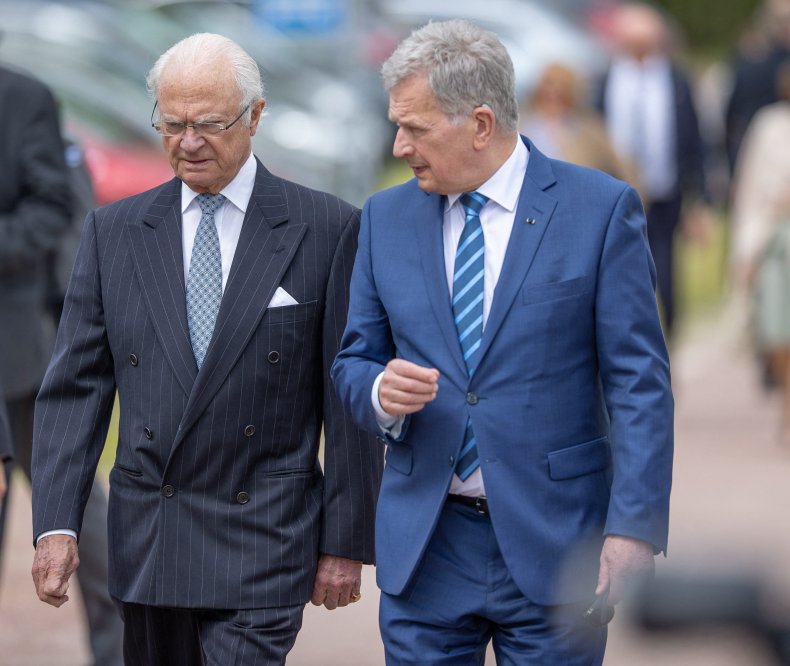 Sauli Niinisto and King Carl Gustaf