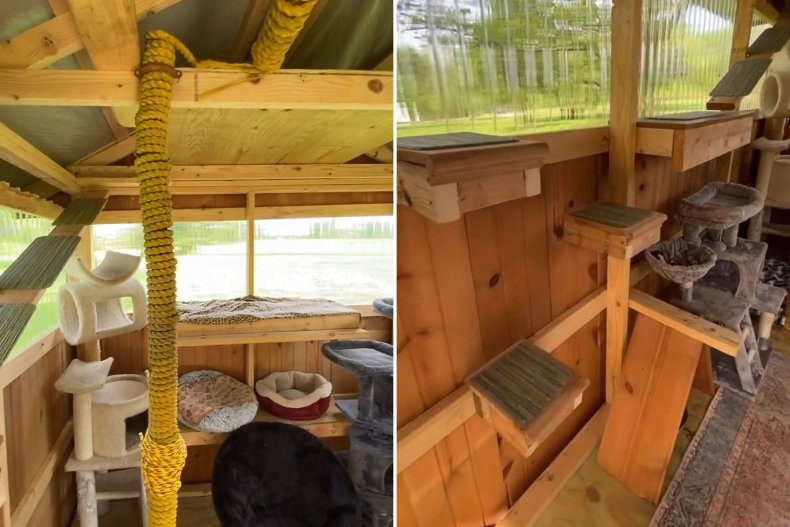 Freedom Farmhouse cat house in NY